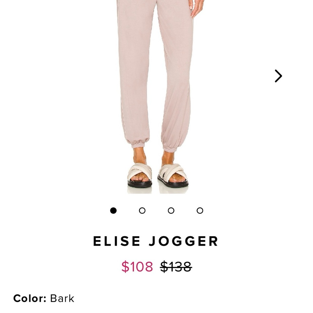 Lovers + Friends Elise Jogger in Bark taupe light purple lavender